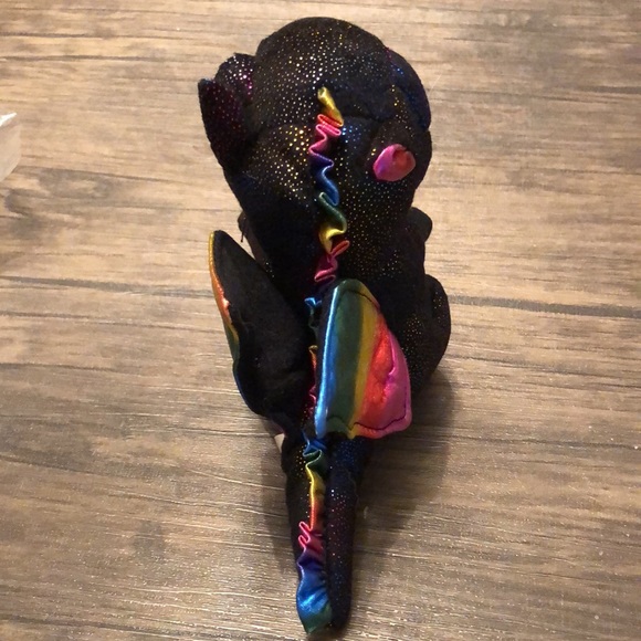 Ty Beanie Boo’s Anora Plush Dragon Toy Rainbow Stuffed Rare Retired 6" NWT New - Picture 4 of 6